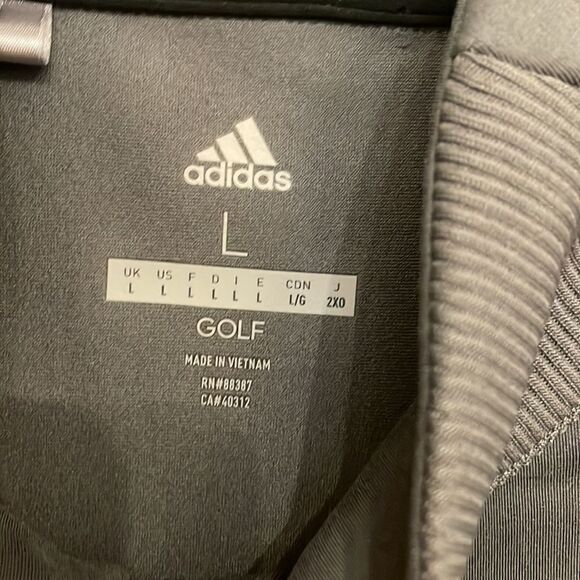 Adidas Men’s Gray 1/4 zip golf pullover vest - Picture 4 of 5